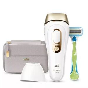 Silk-expert Pro 5 IPL Hair Removal System - White and Gold
